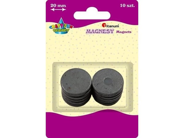Titanum magneter rund 20 mm 10 st CRAFT-FUN