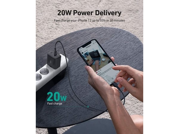 Aukey AUKEY PA-F1S Swift Charger Ultrafast 1xUSB C Power Delivery 3.0 Charger 20W 3A