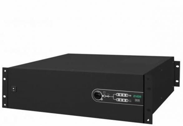 EVER SINLINE 2000 USB HID - UPS (kan monteres i rack) - AC 230 V - 1300 watt - 2000 VA - 5 Ah - USB - utgangskontakter: 6 - 3U - 19"
