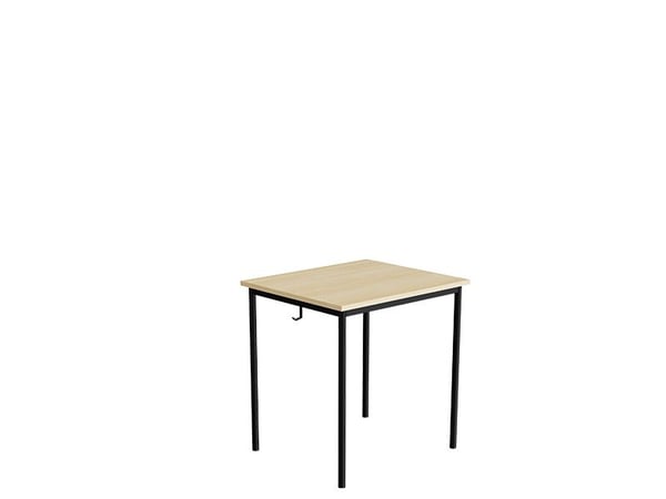 Elevbord 166 700x600 mm Højde 720 mm Lys grå linoleum på alugråt understel