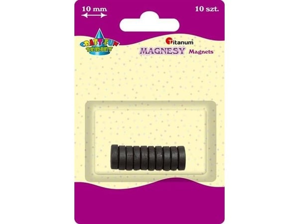 Titanum magneter runde, diameter 5 mm, 10 stk, CRAFT-FUN