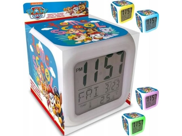 Digital vekkerklokke med PAW PATROL PAW Patrol PW19831 Kids Euroswan alarm