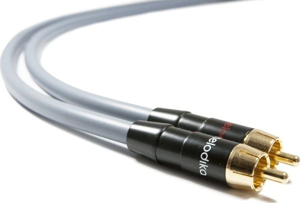 Melodika RCA-kabel (Cinch) x2 - RCA (Cinch) x2, 1m grå