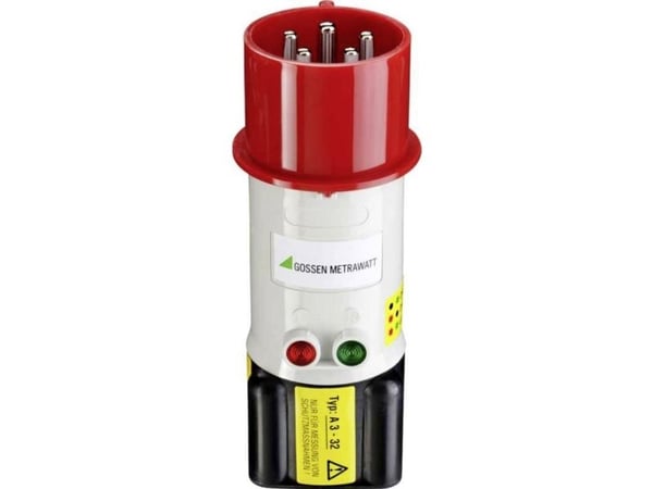 Gossen Metrawatt A3-32 Mittaussovitin CEE-pistoke 32 A 5-nastainen - holkki 4 mm