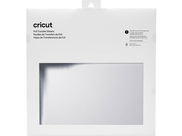 Cricut - Folionsiirtoarkki - 30,5 x 30,5 cm - 8 arkkia - hopea