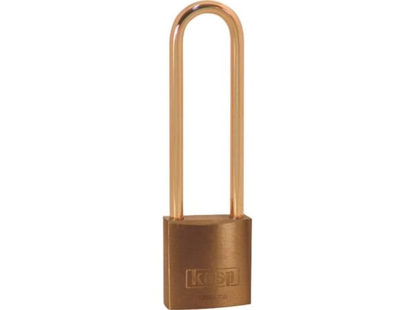 Kasp hengelås K12030L70BD 30 mm gylden gul
