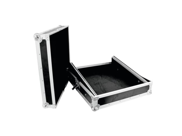 Roadinger 30111565, Transportkasse, DJ Mixebord, Aluminium, Kryssfiner, Svart, Sølv, 550 mm, 550 mm