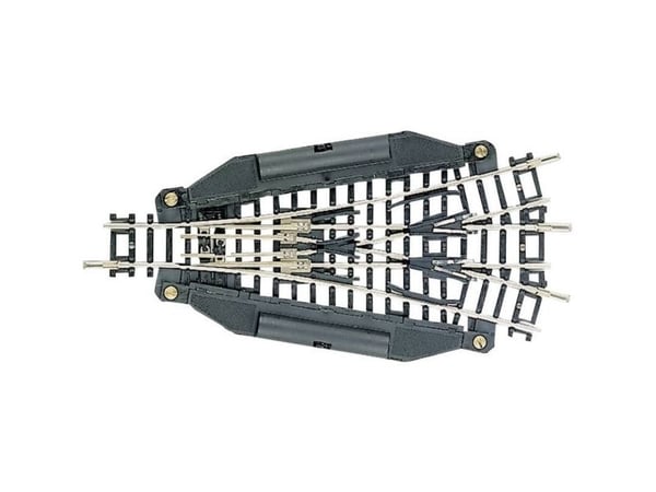 Fleischmann skinne 22247 (uten grus) treveis sporveksel, elektrisk 112,6 mm 15° 362,6 mm
