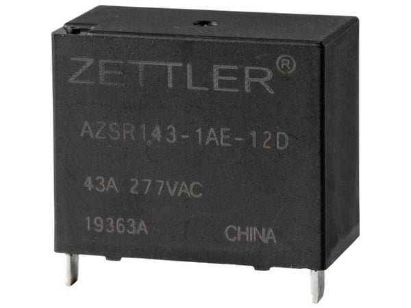 Zettler Electronics AZSR143-1AE-12D kraftrelé 12 V/DC 50 A 1 x slutekontakt, 1 stk