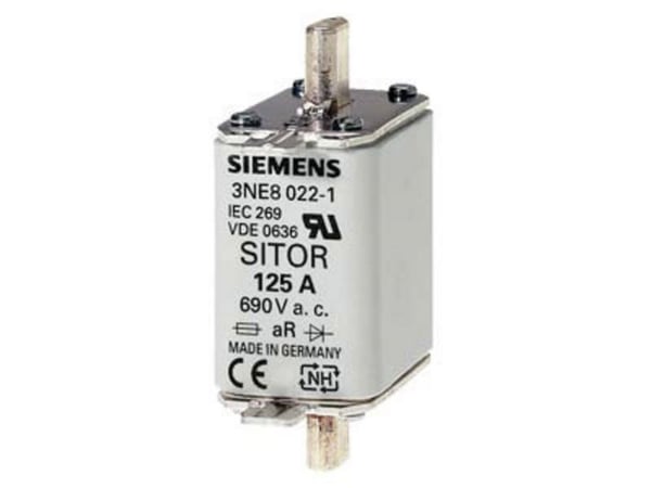 Siemens 3NE10222 säkringsinsats säkringsstorlek 0 125 A 690 V 3 st