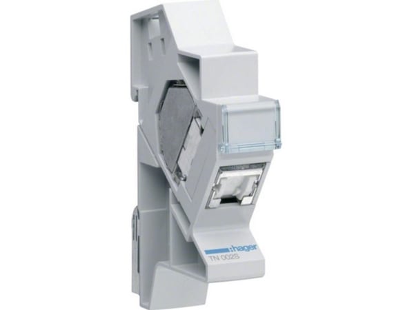 Hager TN002S, Ledning feste, Grå, RJ-45, Hunkjønn, 26/22, Cat6