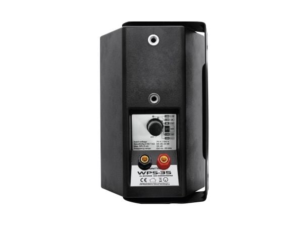 Omnitronic 80710508, 2-veis, Koblet med ledninger (ikke trådløs), 15 W, 100 - 20000 Hz, Svart