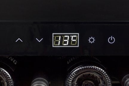 Caso WineSafe 18 EB Inox, Vin kjøleskap, Innebygget, 18 flasker, 60 W, A, Sølv