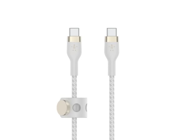 Belkin BOOST?CHARGE PRO Flex, 1 m, USB C, USB C, USB 2.0, Valkoinen