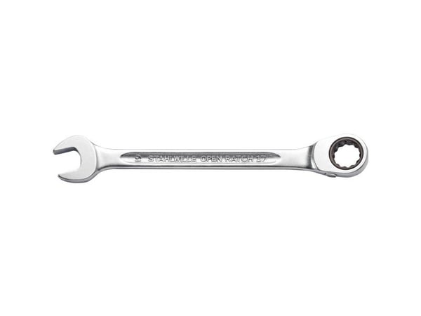 STAHLWILLE 17, 10 mm, Kromfarget, Kromstål, Kromfarget, Matte, 15°