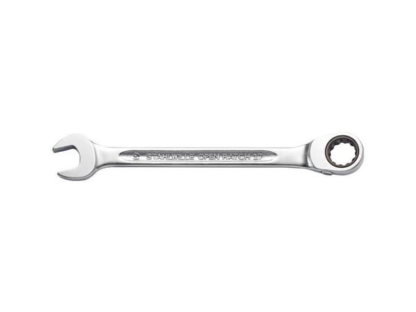 STAHLWILLE 17, 12 mm, Kromfarget, Kromstål, Kromfarget, Matte, 15°