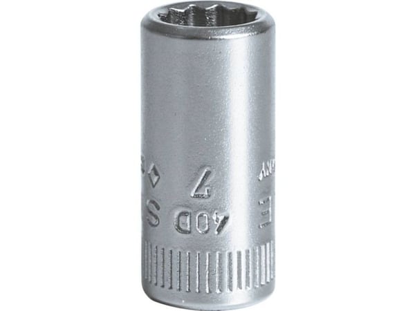 Stahlwille 40 D 7 01030007 Kaksoiskuusikulmahylsy 7 mm 1/4 (6,3 mm)