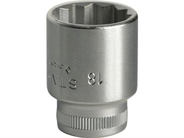 STAHLWILLE 02010018, Stikkontakt, Metrisk, 1 hoder, 18 mm, Stål, 32 mm