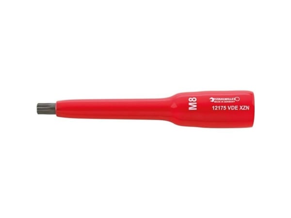 STAHLWILLE 12175 VDE, 1 stykker, 12-spline flens, M10, Kromstål, 13,6 cm, 122 g