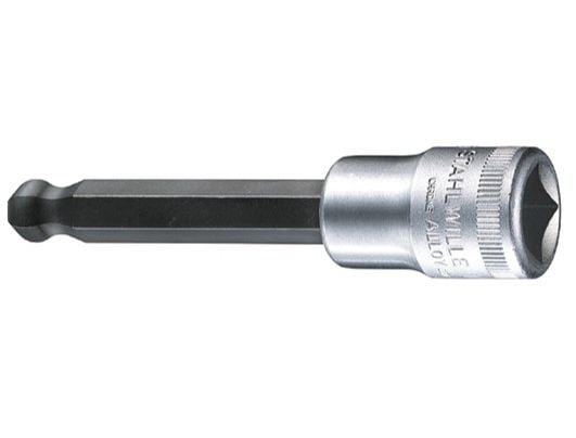 STAHLWILLE 54 KK 7, Støpselsett, 1/2", Metrisk, 5 hoder, 7 mm, Kromfarget