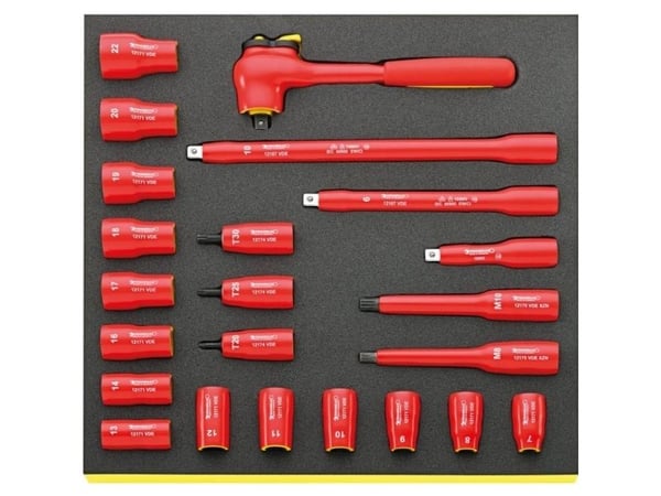 STAHLWILLE TCS 12171/19/4 VDE, 350 mm, 35 cm, 45 mm, 2,8 kg, Rød
