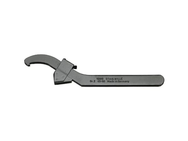 Koukkuavain 90 mm Stahlwille 12910 GR. 2 45-90 VERSTELLBARER HAKENSCHLUESSESSEL 44010002