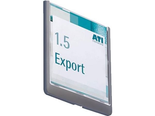 Dørskilt Durable CLICK SIGN 149x148.5 mm grå
