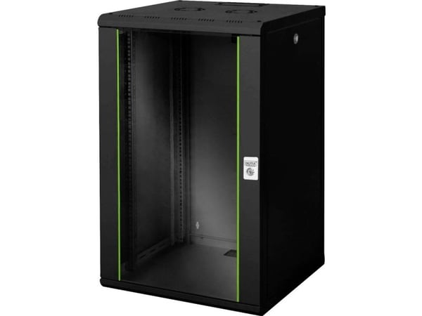 DIGITUS Professional DN-19 20U-6/6-SW - Rack skap - veggmonterbar - svart, RAL 9005 - 20U - 19"