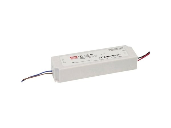 MEAN WELL LPV-100-36, 100 W, IP20, 90 - 264 V, 36 V, 52 mm, 190 mm