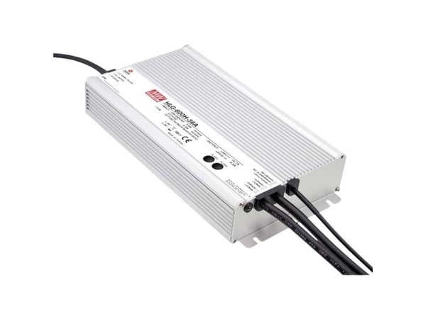 MEAN WELL HLG-600H-12A, 600 W, IP65, 90 - 305 V, 12 A, 40 V, 144 mm