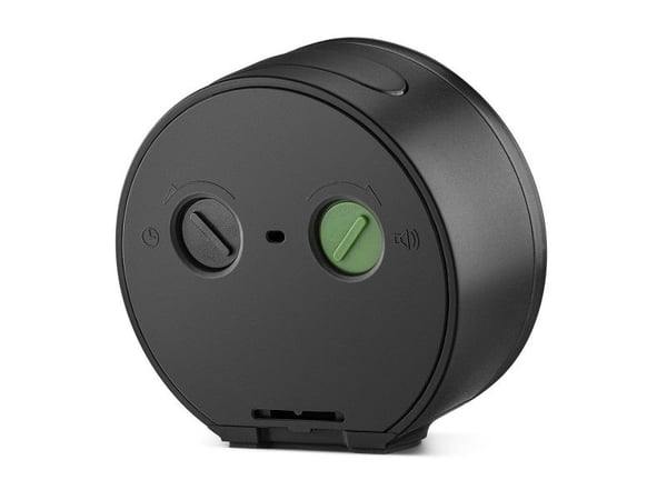 Braun BC12BW, Quartz vekkerklokke, Rund, Svart, Hvit, 12 timers, Alarm, Batteri