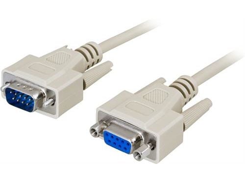 DELTACO - Seriell kabel - DB-9 (hann) til DB-9 (hunn) - 1 m