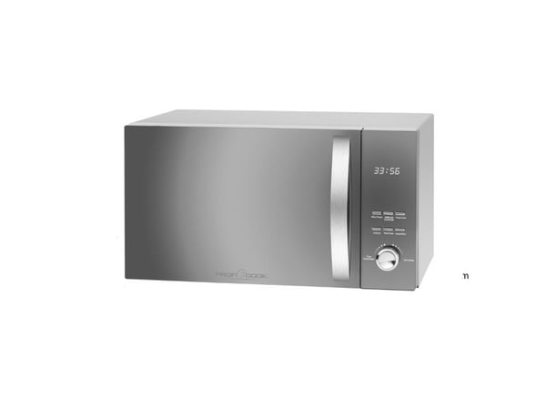 ProfiCook PC-MWG 1176 H - Mikrobølgeovn med konveksjon og grill - 23 liter - 800 W - sølv