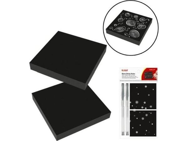 Selvklebende notatblokk 75x75 + penn 2+2 EAGLE