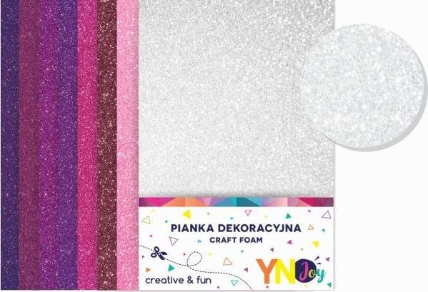 Interdruk Dekorskum YNJ Glitter søt 8 stk. Interprint sybeslag