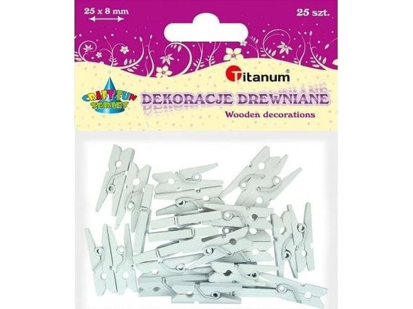 Titanum treklips hvite 25 stk
