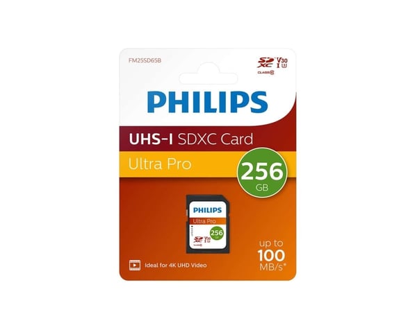 Philips Ultra Pro FM25SD65B - Flashminnekort - 256 GB - Video Class V30 / UHS-I U3 / Class10 - SDXC