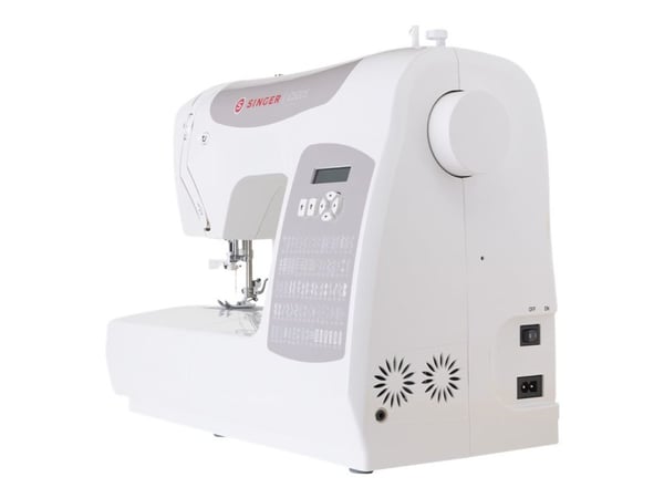 Singer C5205GR - Symaskin - 80 stygn - 6 enstegsknapphål - LCD bildskärm - grå