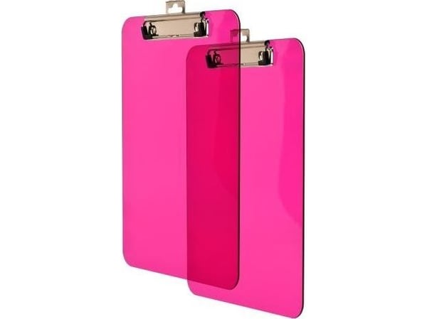 A4 metall klemmeplate rosa