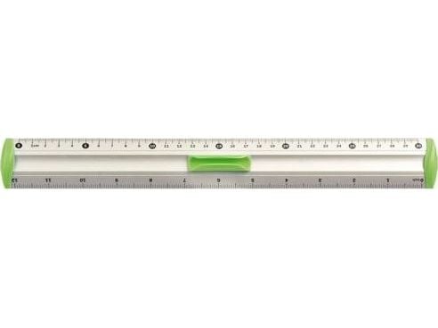 TETIS linjal i aluminium 20 cm grønn