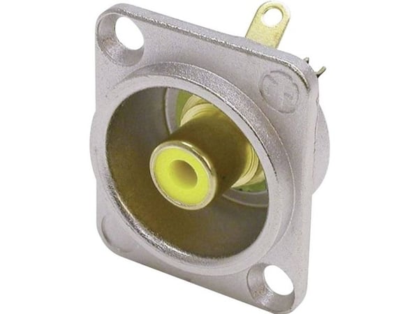 Neutrik NTR-NF2D-4, RCA, Sølv, Messing, Nickel, Zink-stål, Nickel, UL 94 HB, IEC 601-14, IP 40, IEC 68-2-20, 26 mm