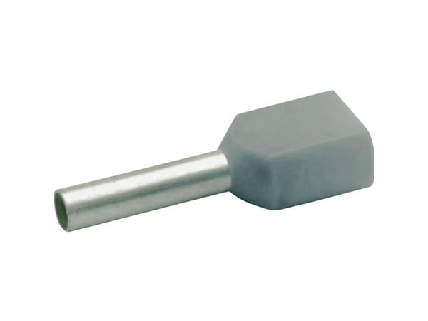 Klauke 8708, Harmaa, Kupari, Polypropeeni (PP), Peltipurkki, 0,75 mm², 15 mm, 1000 kpl