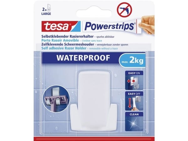 TESA 59703-00000, Vit, Plast, 1 styck