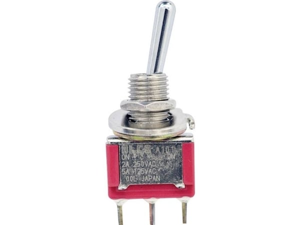 TE Connectivity 4-1825136-5 Keinukytkin 250 V/AC 2 A 1 x On/On Klikkaava 1 kpl