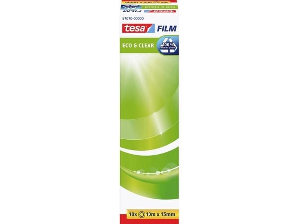 TESA 57070-00000-00, 10 m, Läpinäkyvä, CE, 15 mm, 10 kpl