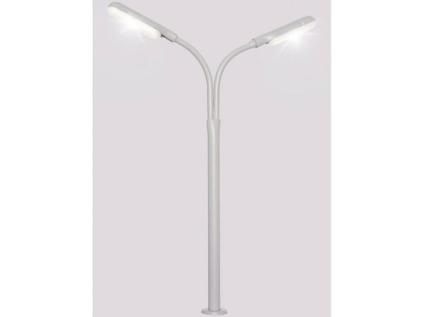 Viessmann Modelltechnik H0 halvbueformet lysmast dobbel, ferdig modell 6095 1 stk