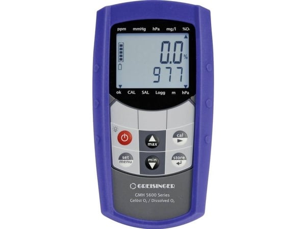 Greisinger GMH5650 kombimåleinstrument oksygenkonsentrasjon oksygenmetning temperatur trykk