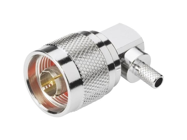 BKL Electronic 0404003 0404003 0404003 N-liitin Liitin, kulmaliitin 50 Ω 1 kpl