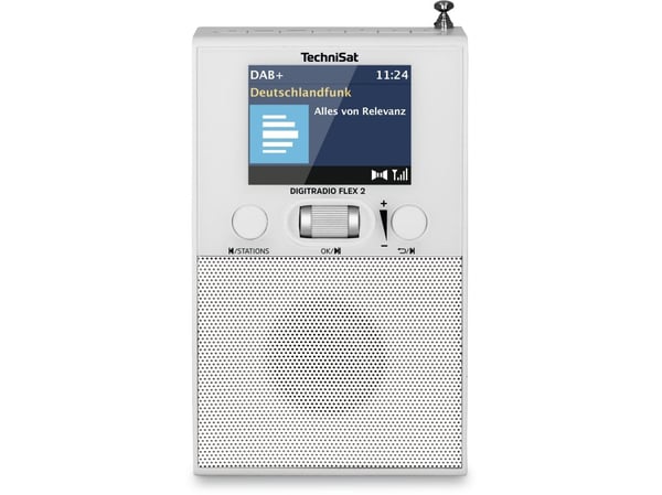 TechniSat DigitRadio FLEX 2 - DAB-radio - 1.5 Watt (Total) - vit