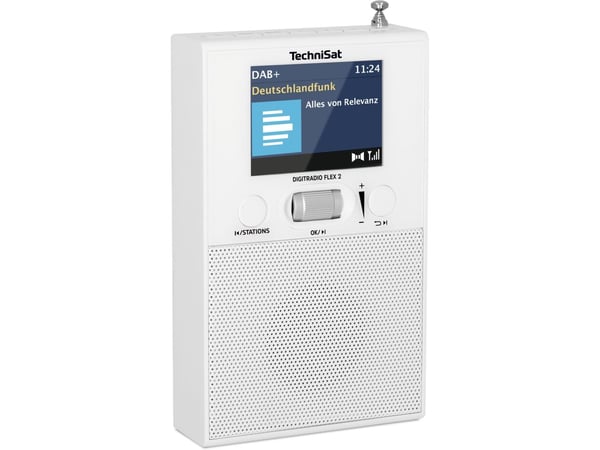 TechniSat DigitRadio FLEX 2 - DAB-radio - 1.5 Watt (Total) - vit